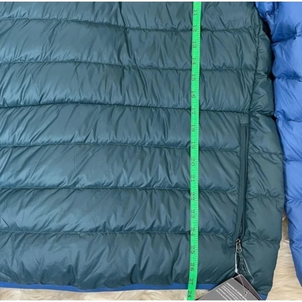 New Eddie Bauer Stratuslite Down Snap Jacket Mens Medium Puffer